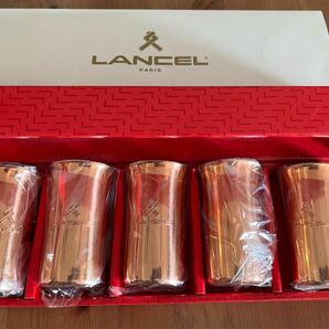 LANCEL ランセル グラス コップ 純銅　ビールグラス 5点 マリアージュ