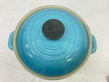 ★◆【USED】ルクルーゼ 両手鍋 パスタ鍋 寸胴鍋 ホーロー LE CREUSET 100サイズ_画像2