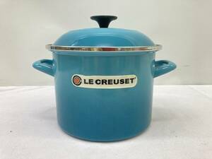 ★◆【USED】ルクルーゼ 両手鍋 パスタ鍋 寸胴鍋 ホーロー LE CREUSET 100サイズ