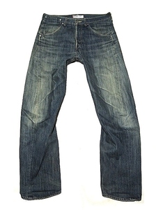 日本製 エンジニアドジーンズ 00001-07 w33 (86x80位) 縦落ち 美ヒゲ Levi's リーバイス ENGINEERED JEANS REGULAR レギュラー