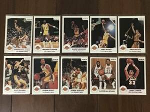 NBA 1985-86 STAR Lakers sealed bag 10枚 FullSet Magic Jabber Worthy etc マジック ジャバー レイカーズ