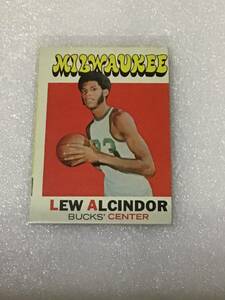 NBA 1971-72 TOPPS Lew Alcindor Baucs アルシンダー バックス