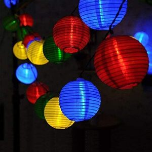 イルミネーションライト ストリングライト 提灯ライト 燈籠装飾 LED Wfledlig 3m 電球数20 電池式 マルチカラー 
