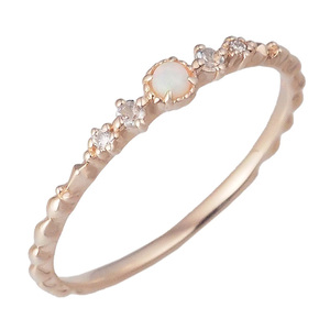 * Miura * Nojess NOJESS opal color stone diamond /0.01ct ring 11 number K10PG