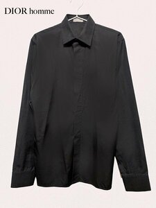 DIOR HOMME /dior homme/ Dior Homme / соотношение крыло. рубашка / чёрный / сорочка / box type /saze:38