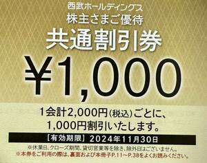 【送料込★即決】西武ホールディングス 株主優待 共通割引券 20000円分+おまけ付き★ 選べる！★有効期限2024年11月30日