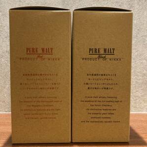 ニッカウヰスキー〈蒸溜所限定品〉ピュアモルト ブラック & レッド PURE MALT Black & Red【化粧箱付 500ml 新品未開栓 各1本】の画像9