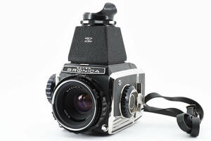 ★外観美品 動作確認済★ Zenza Bronica ゼンザブロニカ S2 前期 Nikkor-P 1:2.8 f=75mm