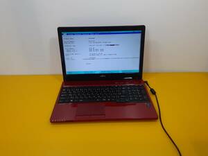 FUJITSU LIFEBOOK AH45/W CORE i3 5世代 8GB BIOS確認ノートパソコンジャンク(122812