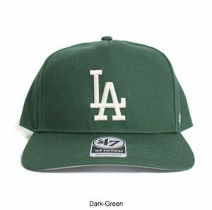 新品47 ドジャース HITCH 5パネル ヒッチ ベースボールキャップ緑　帽子 