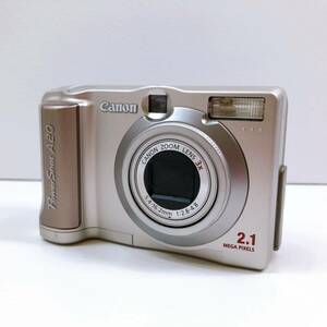 144【中古】Canon Power Shot A20 キャノン パワーショット デジタルカメラ PC1007 シルバー 動作未確認 ジャンク 現状品