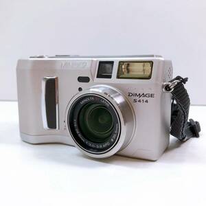 146【中古】MINOLTA DiMAGE S414 ミノルタ ディマージュ コンパクトデジタルカメラ シルバー 電池式 動作未確認 ジャンク 現状品