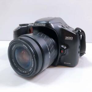 180【中古】Kyocera 300 京セラ フィルムカメラ KYOCERA LENS AF28-70mm 1:3.5-4.5 一眼レフカメラ オートフォーカス 動作未確認 現状品