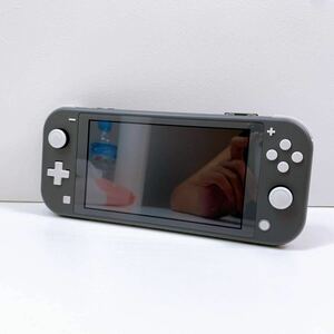 107【中古】Nintendo Switch Lite HDH-001 グレー ニンテンドー スイッチ ライト 任天堂 ゲーム機 動作確認 初期化済み 本体のみ 現状品