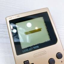 148【中古】Nintendo GAMEBOY pocket 本体MGB-001 ゴールド ニンテンドー ゲームボーイポケット 任天堂 ゲーム 通電のみ確認済み 現状品_画像8