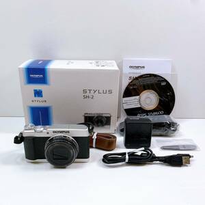 159【中古】OLYMPUS SH-2 LENS 24×WIDE OPTICAL ZOOM ED 4.5-108.0mm 1:3.0-6.9 オリンパスコンパクトデジタルカメラ 通電確認済み 現状品