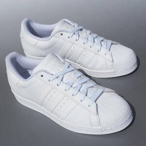 超美品!! US 9/ 27cm 限定 23年製 adidas Originals SUPERSTAR スーパースター 白 トリプルホワイト 天然皮革