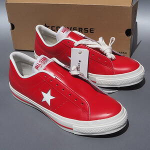 デッド!! US 10 1/2 / 29cm 新品!! 希少カラー!! 日本製 converse ONE STAR J RED 赤 ワンスター made in japan 箱付