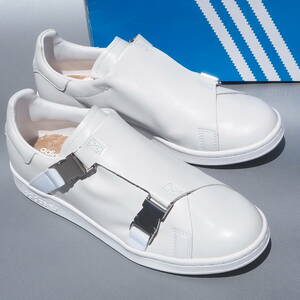 デッド!! US 10 1/2/ 27,5cm 新品 19年製 adidas ORIGINALS STAN SMITH BUCKLE RUNNING WHITE スタンスミス バックル 白 天然皮革