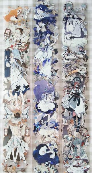 【切り売り】海外マステ 人物マステ 女の子3種セット②