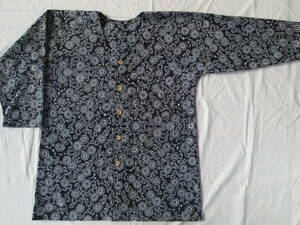 No.23{ hand made }dabo shirt * common carp . shirt yukata. remake / L size 