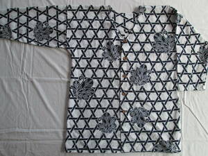 No.46{ hand made }dabo shirt * common carp . shirt yukata. remake / L size 