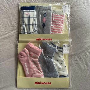 新品　MIKIHOUSE ミキハウス 靴下　女の子　17-19cm 2セット　6足