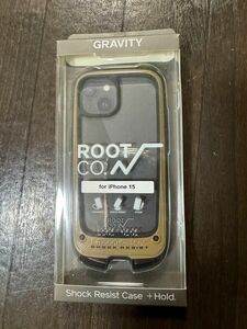【ROOT CO.】[iPhone15専用]GRAVITY Shock Resist Case +Hold.(コヨーテ)