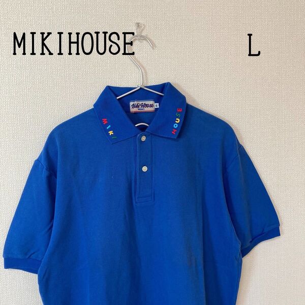 ミキハウス MIKIHOUSE ポロシャツ レトロ レディース メンズ L