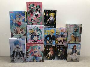 079 F) * unopened * beautiful young lady prize figure set ... ./......./ Hatsune Miku /. etc. minute. bride /Re: Zero [ including in a package un- possible ]