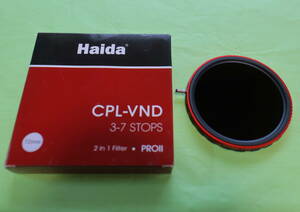 Haida ハイダ　CPL + VND 72mm - PLフィルター 可変NDフィルター 3〜7ストップ 