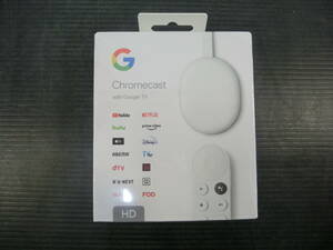 ♪♪【6E2⑦i】Google(グーグル) Chromecast withTV HD　GA03131-JP スノウ　ストリーミングデバイス クロームキャスト　未使用♪♪