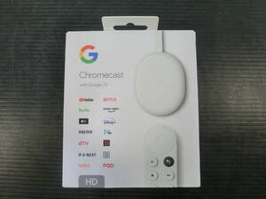 ♪♪【6E2⑧i】Google(グーグル) Chromecast withTV HD　GA03131-JP スノウ　ストリーミングデバイス クロームキャスト　未使用♪♪