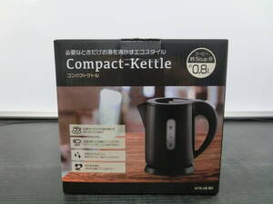 !![6E20④i]hiro corporation compact kettle electron kettle KTK-08 black 0.8L 2023 year made unused!!