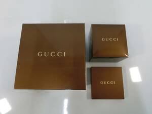 ♪♪【6E20⑧i】GUCCI グッチ 時計ケース＆コマ 空箱 ブラウン ユニセックス 雑貨　中古♪♪