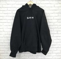 【送料無料】確実正規品｜Supreme 21FW Box Logo Hooded Sweatshirt｜シュプリーム 2021 ボックスロゴ パーカー フーディー ブラック 黒_画像1