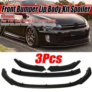 ●VW,For,Golf,MK6,GTI,2010-2013,カーボンフロントバンパー,スプリッター,リップディフューザー,ボディキット