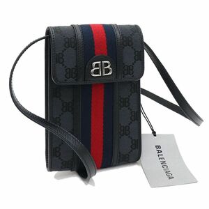  Balenciaga сумка на плечо Gucci сотрудничество The хакер Project phone сумка 680130 черный темно-синий красный 