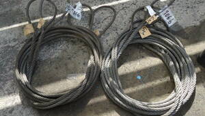  oil .N7066 wire 12.φ 4 pcs set length 6000.6M Hara . crane wrecker rough ta- sphere .. hanging weight wire rope used Fukuoka from 