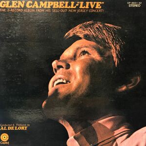 二枚組 グレン・キャンベル GLEN CAMPBLL LIVE 2LP 見開きジャケット レコード 5点以上落札で送料無料i