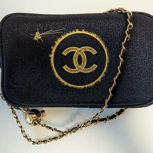 【新品】 CHANEL シャネル ノベルティ ポーチ チェーン付 ゴールド×ブラック 