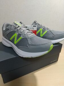 ☆新品☆ new balance（ニューバランス）M460v3 ランニングシューズ グレー/グリーン 27ｃｍ 2E