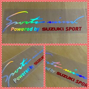 SUZUKI SPORTSレインボーメッキステッカー スイフト　ワゴンR