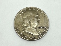 アメリカ 1954年 フランクリン ハーフダラー 1/2ドル 銀貨 シルバー900 12.5ｇ SG10.3 硬貨 _画像1