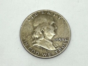 アメリカ 1954年 フランクリン ハーフダラー 1/2ドル 銀貨 シルバー900 12.5ｇ SG10.3 硬貨 
