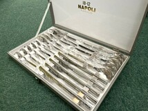 【未使用 保管品】18ー12 NAPOLI YAMACO ナイフ フォーク スプーン ティースプーン 各5客 計20点セット カトラリー_画像2