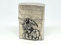 ZIPPO ジッポー ライター 1997年製 DEVIL MAN デビルマン サイドシリアル 3面加工 リミテッドエディション 特別限定品 メタル貼り_画像1