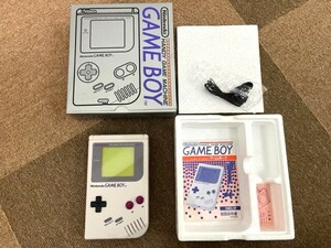 【箱付 内蓋 未開封イヤホン】Nintendo 任天堂 GAMEBOY ゲームボーイ DMG-01 本体 稼働品