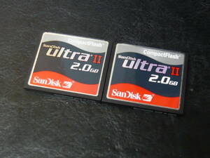 動作保証！SanDisk UltraⅡ CFカード 2GB ２枚セット
