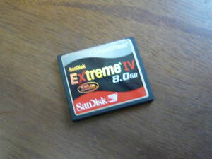 動作保証！SanDisk ExtremeⅣ CFカード 8GB